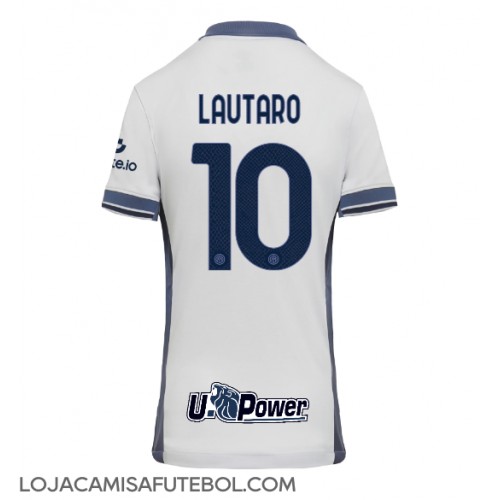 Camisa de Futebol Inter Milan Lautaro Martinez #10 Equipamento Secundário Mulheres 2024-25 Manga Curta